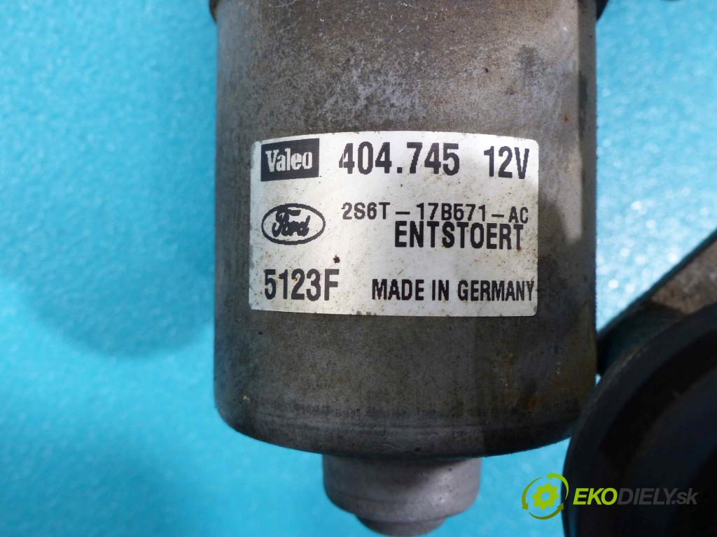 Ford Fusion 1.4 16V - 80 hp manual 59 kW 1388 cm3  motor stěračů přední část 2S6T-17B571-AC