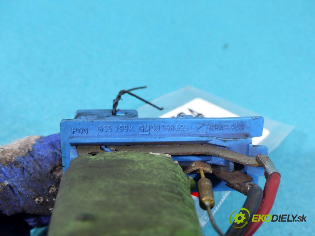 Opel Vectra B 1995-2002 1.6 16V - 101 hp manual 74 kW 1598 cm3  odpor rezistor 90568693