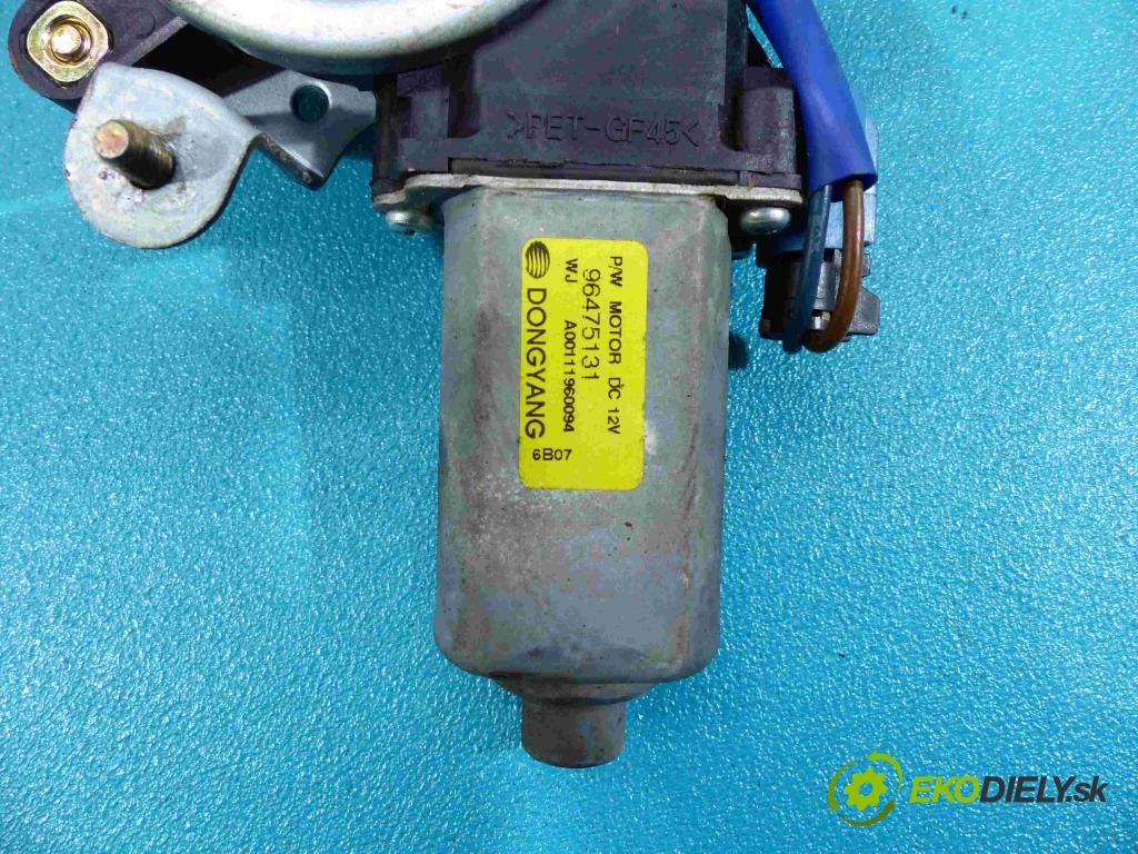 Chevrolet Lacetti 1.6 16V - 109 HP manual 80 kW 1598 cm3 Mechanizmus zad ľavy