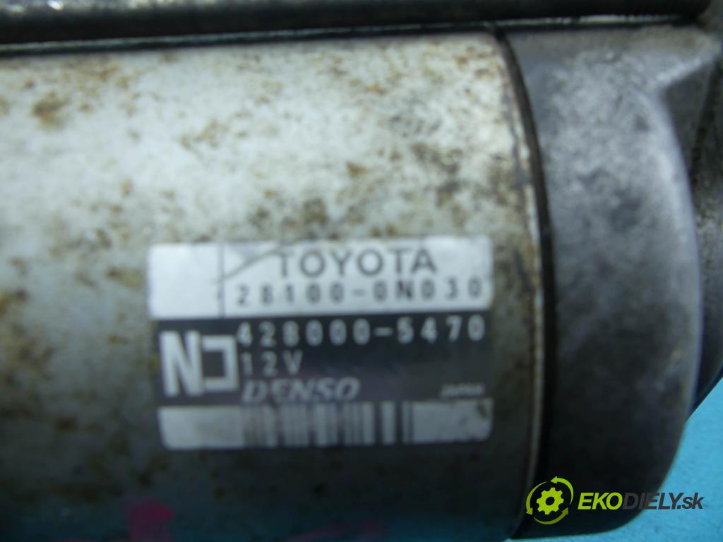Toyota Corolla E15 2007-2014 1.4 D4D 90 hp manual 66 kW 1364 cm3  startér 28100-0N030 (Startéry)