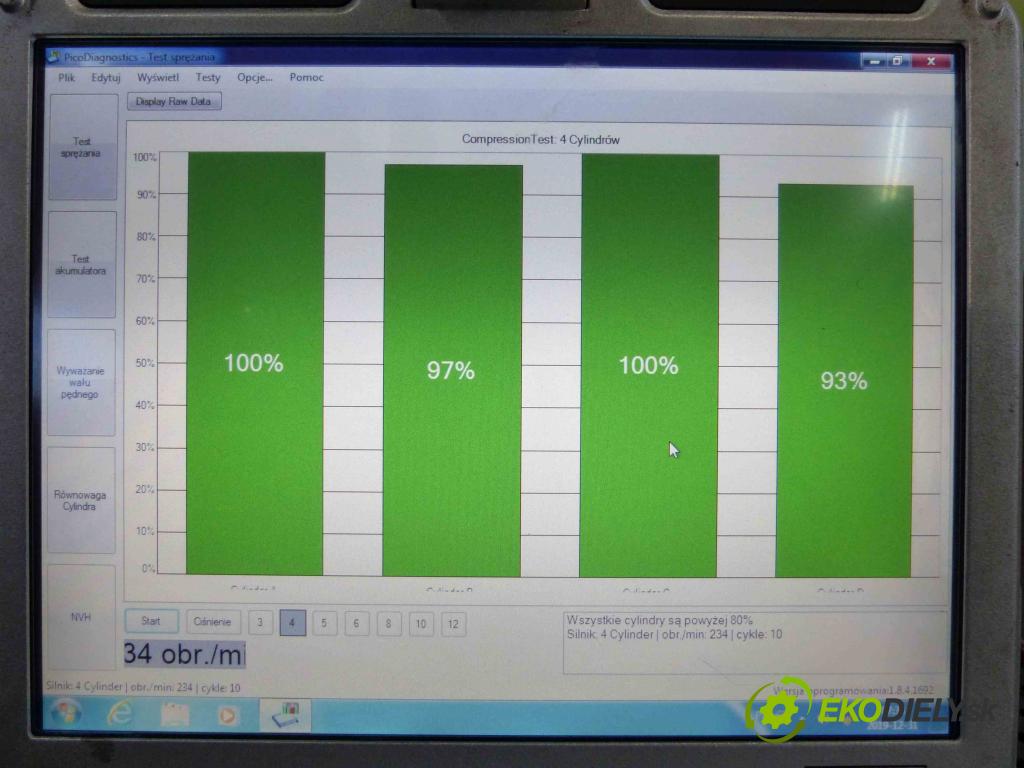 Fiat Punto II 1999-2010 1.9D 60 hp manual 44 kW 1910 cm3  motor DIESLA 188A3000