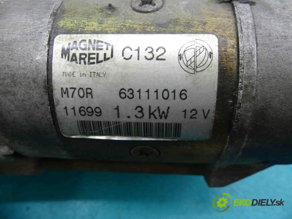 Fiat Multipla 1998-2004 1.6 16V - 103 HP manual 76 kW 1581 cm3  Štartér 63111016 (Štartéry)