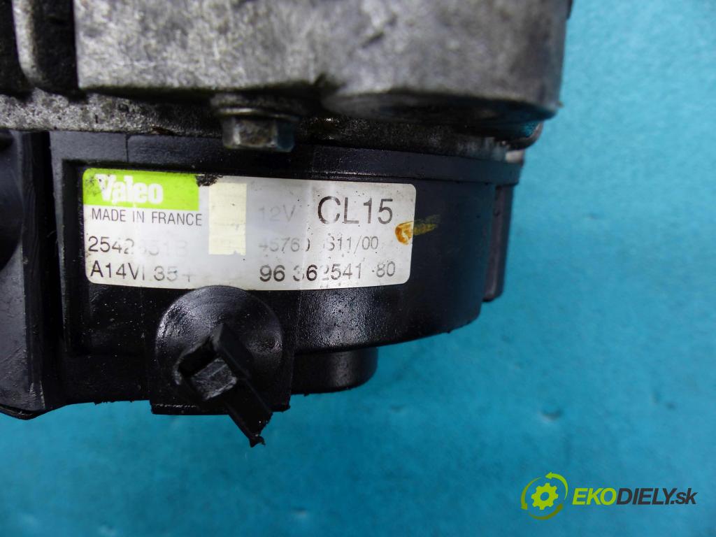 Peugeot 607 2.2 HDI 133 hp manual 98 kW 2179 cm3  Alternátor 9636254180 (Alternátory)