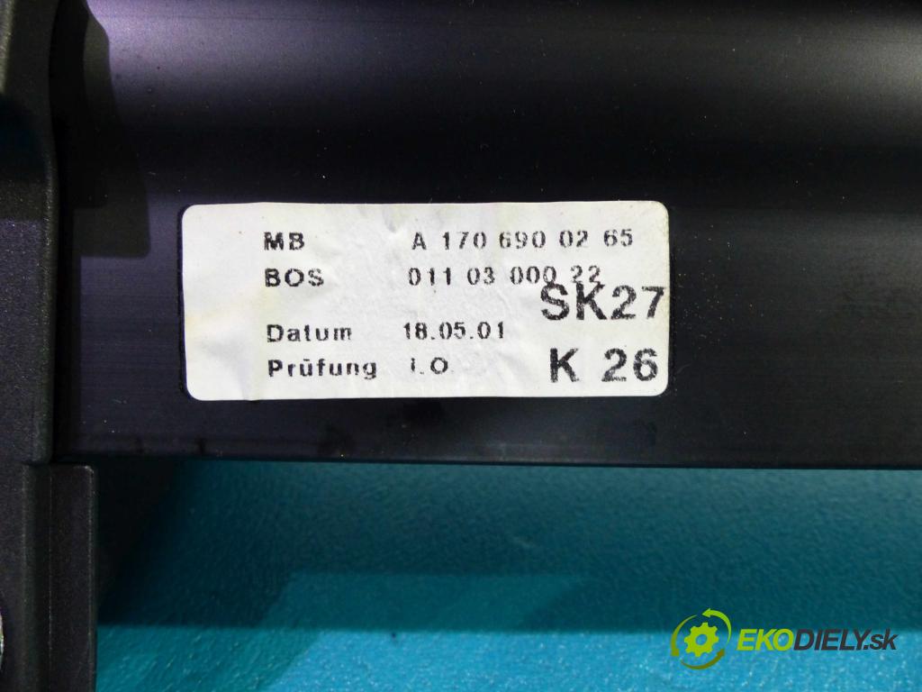 Mercedes SLK I R170  1996-2004 2.0 kompressor 163 HP manual 120 kW 1998 cm3  Roleta A1706900265 (Rolety kufra)