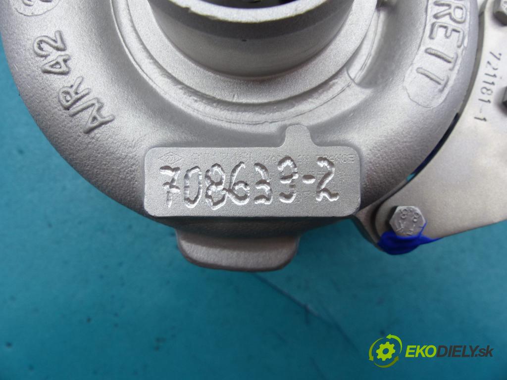 Renault Laguna II 2001-2007 1.9 dci 120 HP manual 88 kW 1870 cm3 5- turbodúchadlo, turbo repasovaná 708639-2