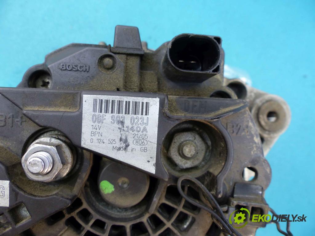 Audi A4 B7 2004-2008 1.9 TDI 116 HP manual 85 kW 1896 cm3  Alternátor 0124525092 (Alternátory)