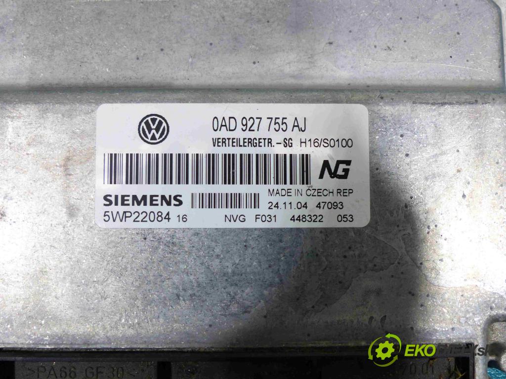 Vw Touareg 2002-2010 5.0 V10 TDI 313 HP automatic 230 kW 4921 cm3  Modul Riadiaca jednotka 0AD927755AJ (Ostatné)