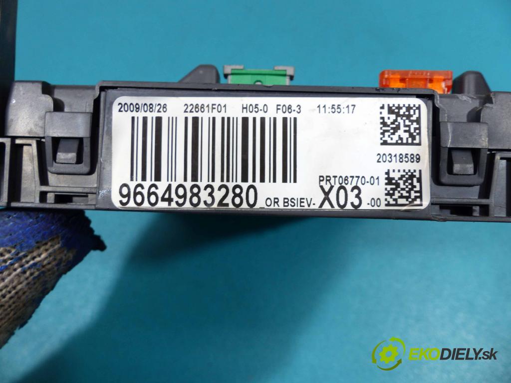 Citroen C3 2002-2009 1.4 8V - 73 hp manual 54 kW 1360 cm3  jednotka řídící 9665424480