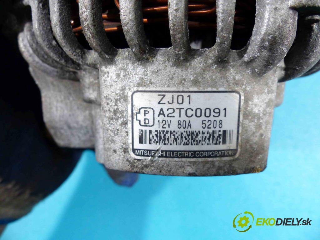 Mazda 3 I BK 2003-2009 1.6 16V - 105 HP manual 77 kW 1598 cm3 5- Alternátor A2TC0091 (Alternátory)