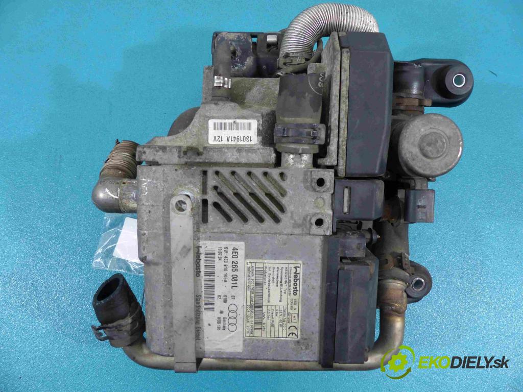 Audi A8 D3 2002-2009 4.0 TDI 275 hp automatic 202 kW 3936 cm3  Webasto 4E0265081L (Webasto ohřívače)