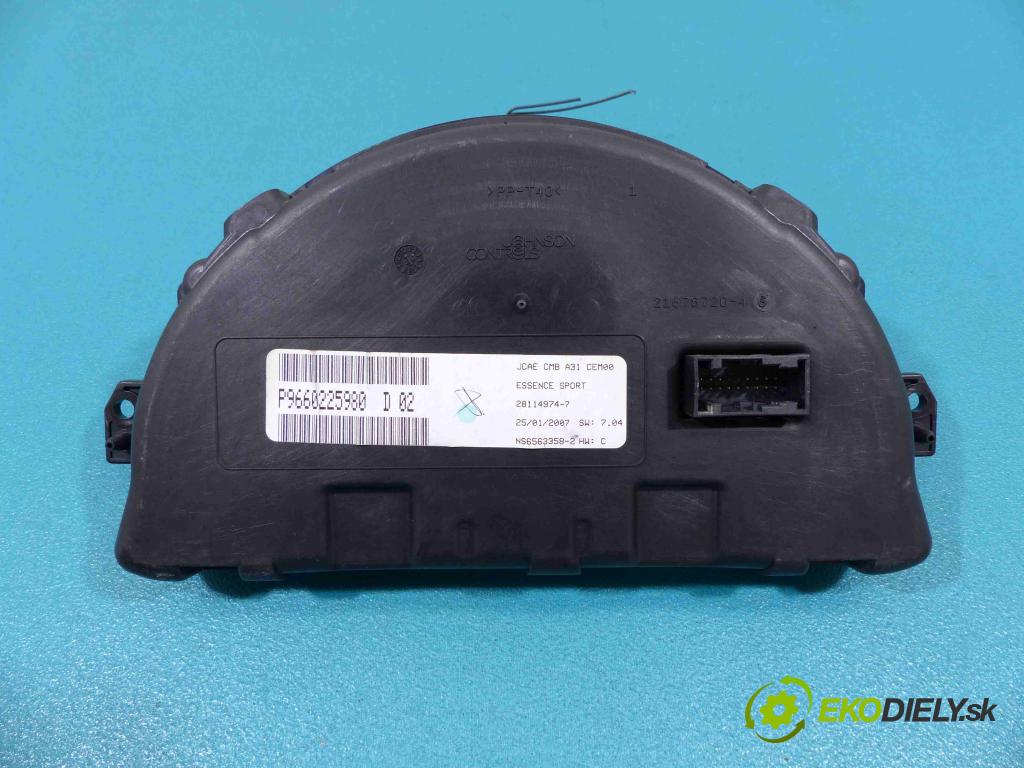 Citroen C3 2002-2009 1.4 16V - 88 HP manual 65 kW 1360 cm3  Prístrojovka 9660225980 (Prístrojové dosky, displeje)