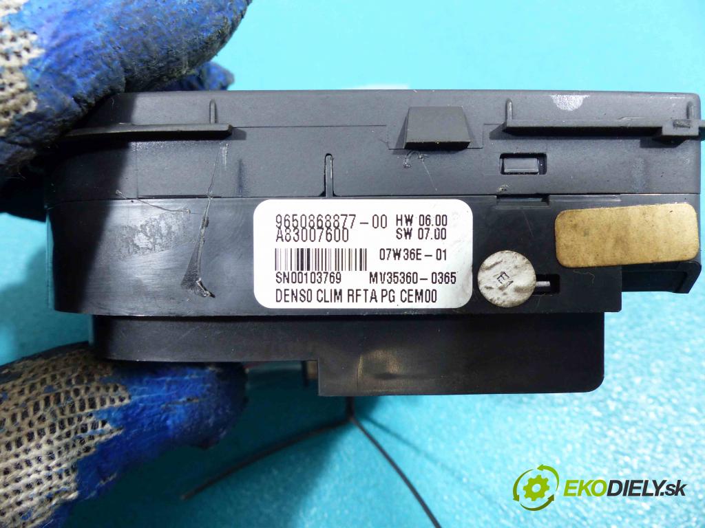 Citroen C4 Grand picasso 2.0 HDI 136 HP automatic 100 kW 1997 cm3  - Panel kúrenia 9650868877