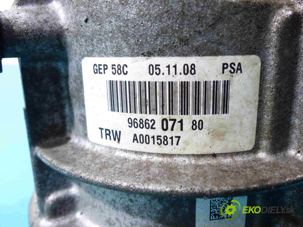 Peugeot 308 1.6 16V - 120 HP manual 88 kW 1598 cm3  Pumpa servočerpadlo 9686207180 (Servočerpadlá, pumpy riadenia)
