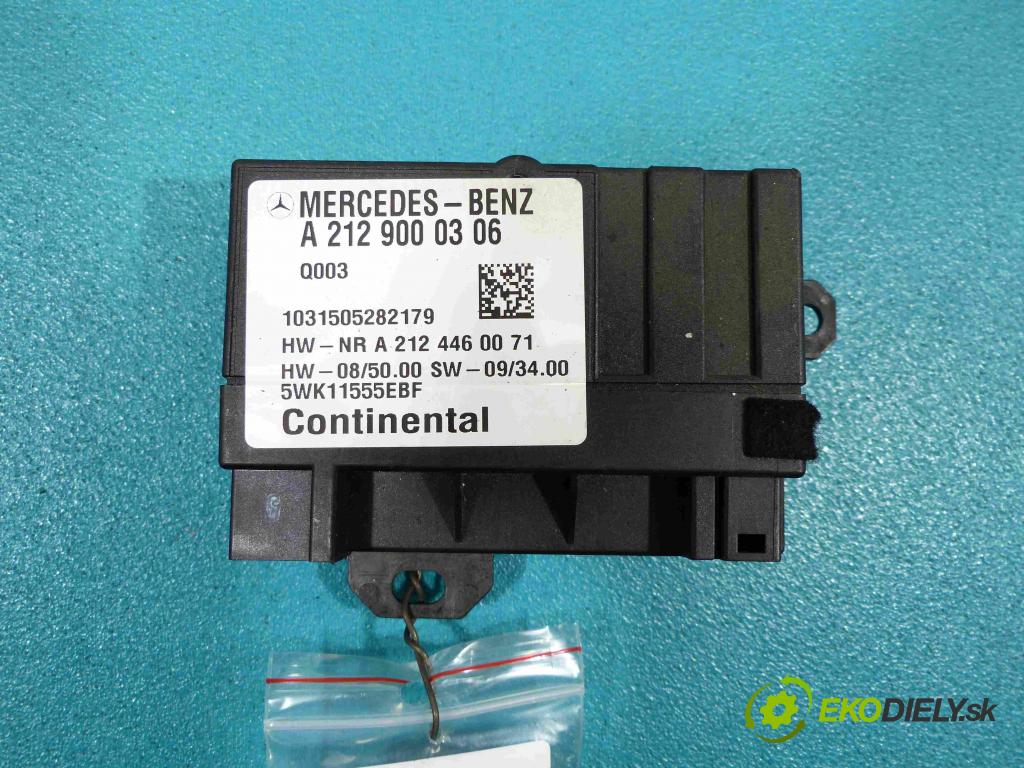 Mercedes E W212 2009-2016 2,2.0 CDI 136 HP automatic 100 kW 2143 cm3  Modul Riadiaca jednotka A2129000306 (Ostatné)