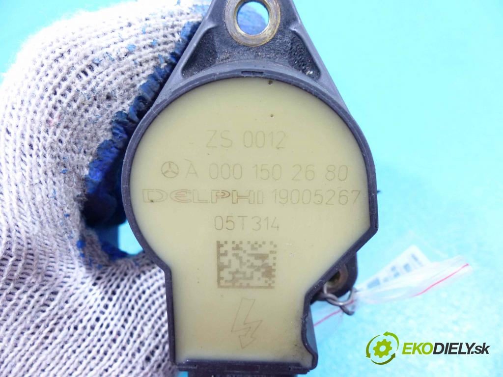 Mercedes CLK C209 2002-2009 3.0 V6 231 HP automatic 170 kW 2997 cm3  Cievka zapaľovacia A0001502680 (Zapaľovacie cievky, moduly)