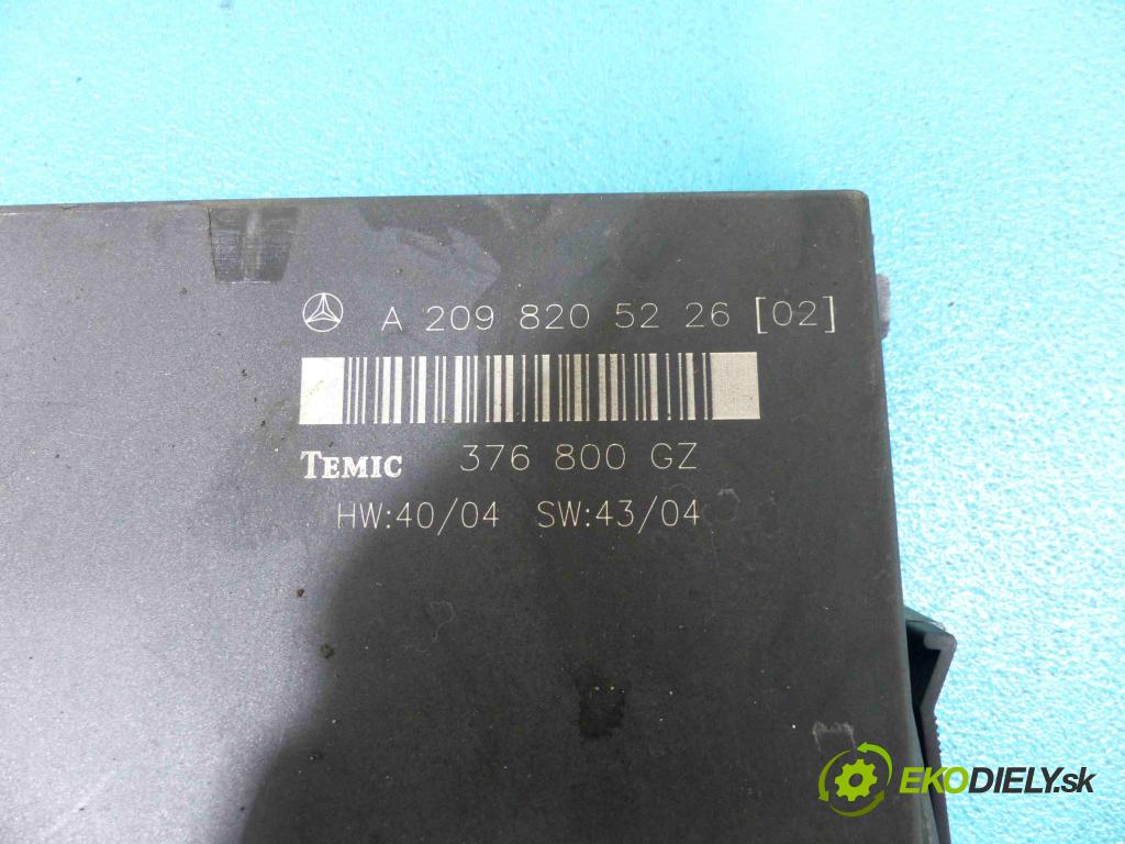 Mercedes R  W251 2005-2013 3.5 V6 272 HP automatic 200 kW 3498 cm3  Modul Riadiaca jednotka A2098205226 (Ostatné)