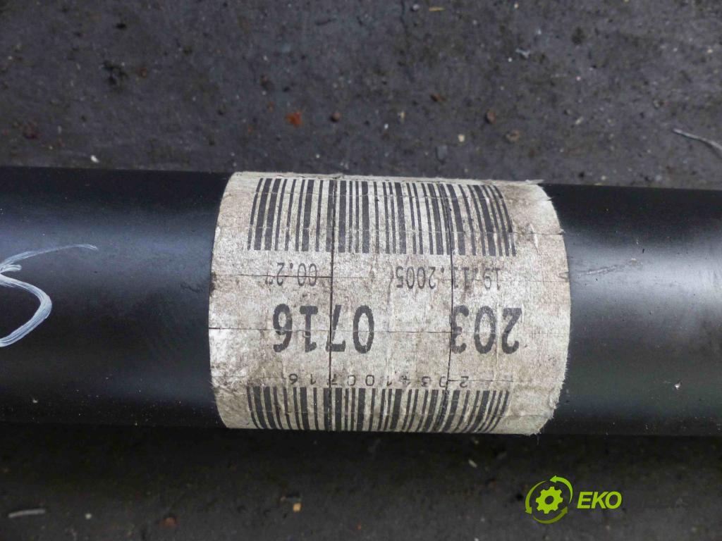 Mercedes CLK C209 2002-2009 3.0 V6 231 HP automatic 170 kW 2997 cm3  Kardaň, hriadeľ hnací 2030716 (Kardaňové hriadele)