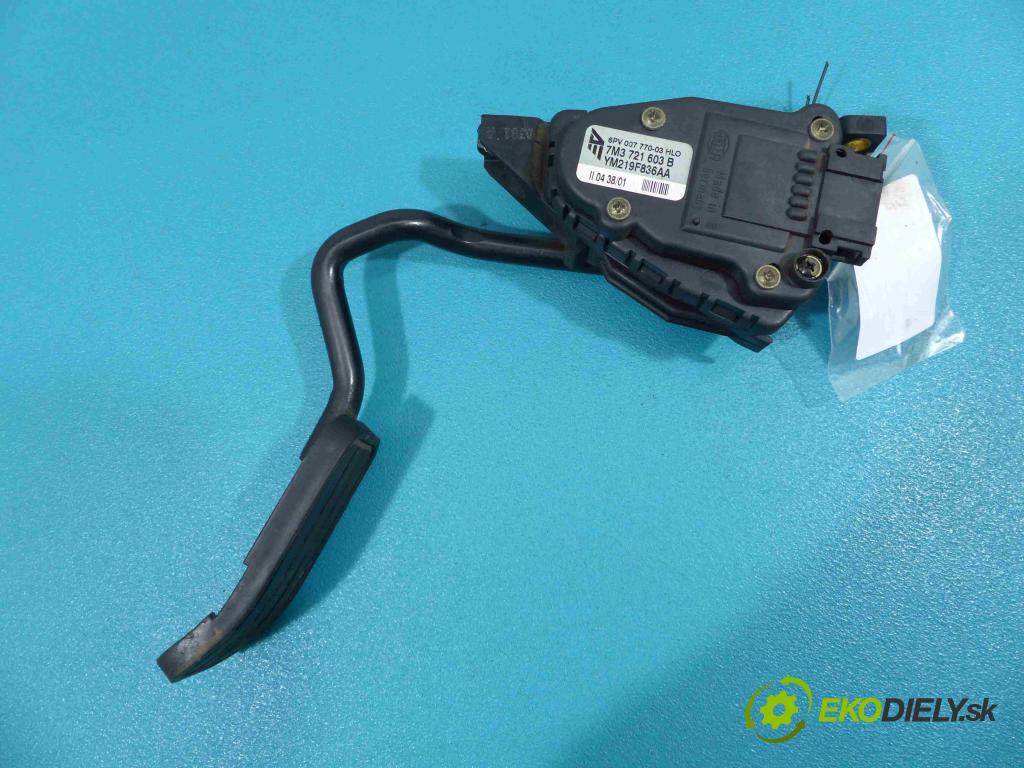 Seat Alhambra 1996-2010 1.9 TDI 116 hp manual 85 kW 1896 cm3  pedály 7M3721603B (Pedály)