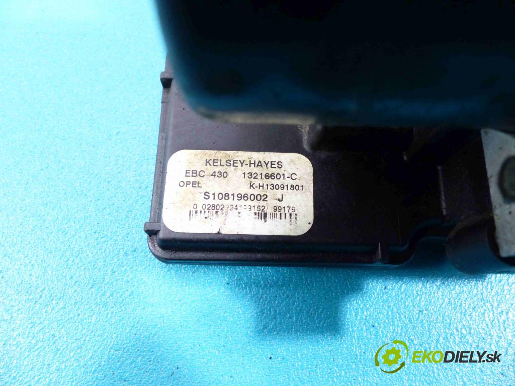 Opel Vectra B 1995-2002 1.8 16V - 116 HP manual 85 kW 1796 cm3  Pumpa ABS 13216601C (Pumpy ABS)