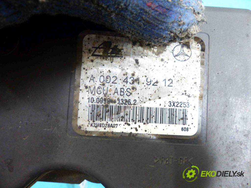 Mercedes C W202 1993-2001 1.8 - 122 HP manual 90 kW 1799 cm3  Pumpa ABS A0024319212 (Pumpy ABS)