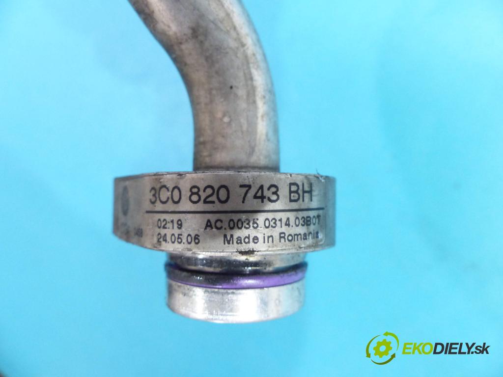 Vw Passat B6 2005-2010 1.9 TDI 105 HP manual 77 kW 1896 cm3  Rúrka klimatizácie 3C0820743BH