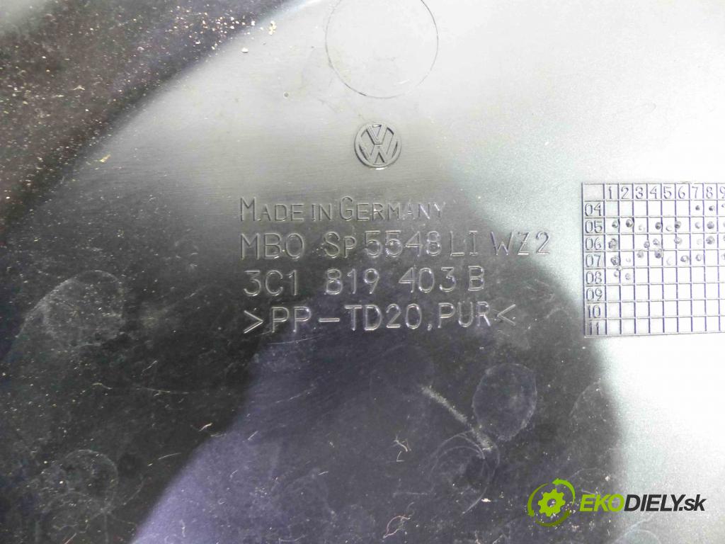 Vw Passat B6 2005-2010 1.9 TDI 105 HP manual 77 kW 1896 cm3  Torpédo, plast pod čelné okno 3C1819404B (Torpéda)