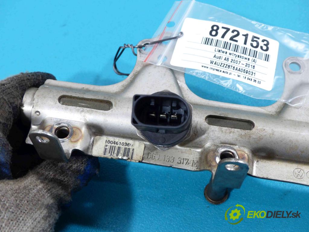 Audi A5 2007-2016 1.8 TFSI 160 HP manual 118 kW 1798 cm3  Lišta vstrekovacia 06J133317M (Vstrekovacie lišty)