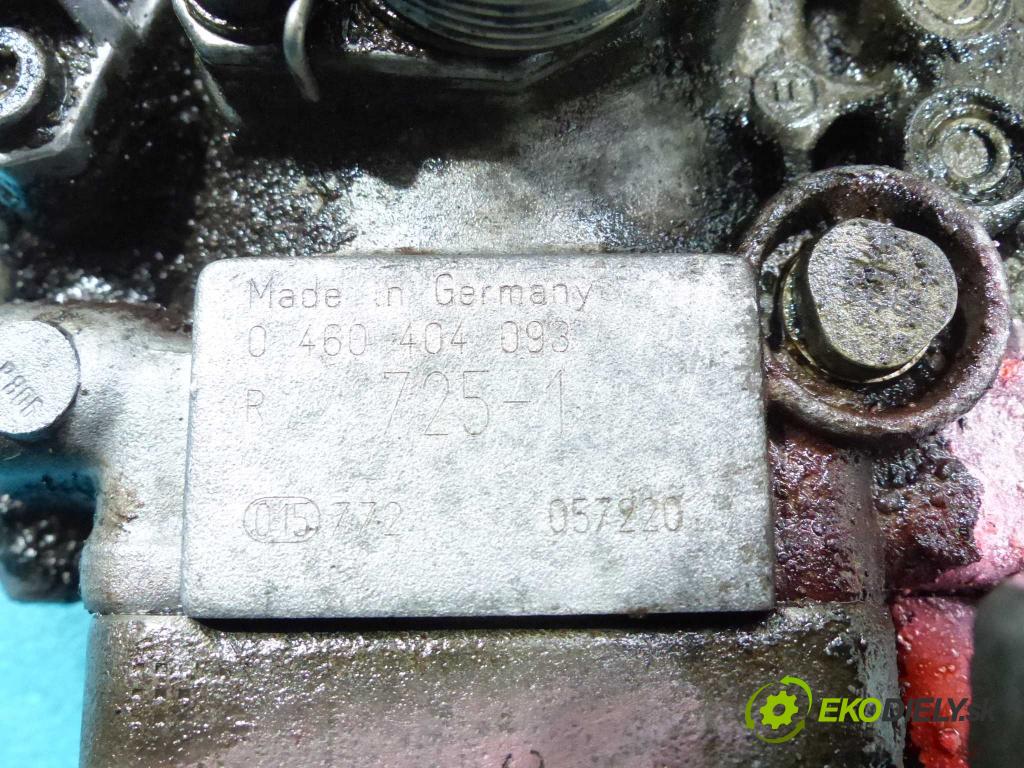 Opel Movano I 1999-2003 2.5d 80 hp manual 59 kW 2499 cm3  pumpa vstřikovací 0460404093 (Vstřikovací čerpadla)