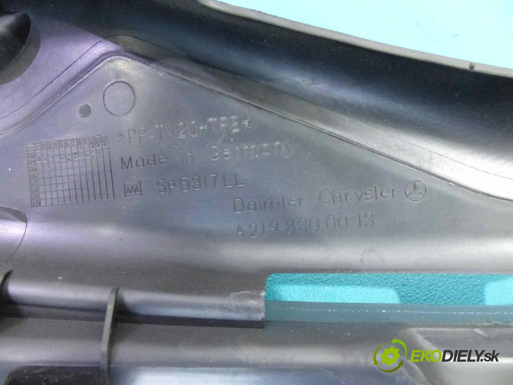 Mercedes CLS C219 2004-2010 3.5 V6 272 hp automatic 200 kW 3493 cm3  torpédo plast pod čelní okno A2198300013 (Torpéda)