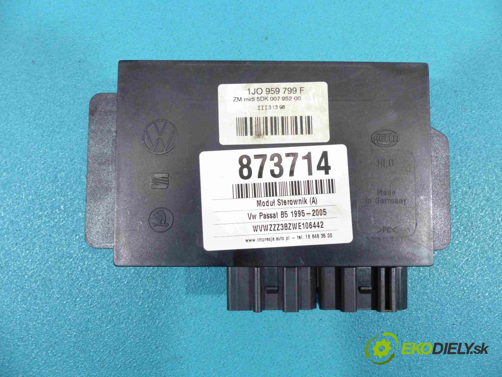 Vw Passat B5 1995-2005 1.8 20V - 125 HP manual 92 kW 1781 cm3  Modul Riadiaca jednotka 1J0959799F (Ostatné)