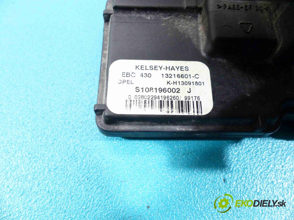 Opel Vectra B 1995-2002 1.6 16V - 101 HP manual 74 kW 1598 cm3  Pumpa ABS S108196002J (Pumpy ABS)