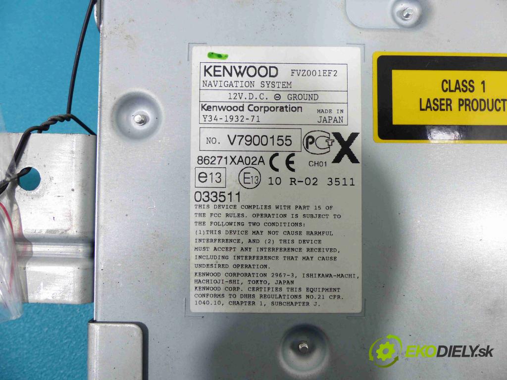 Subaru Tribeca 2005-2014 3.6 V6 258 HP automatic 190 kW 3630 cm3  Navigácia Y34-1932-71 (GPS navigácie)