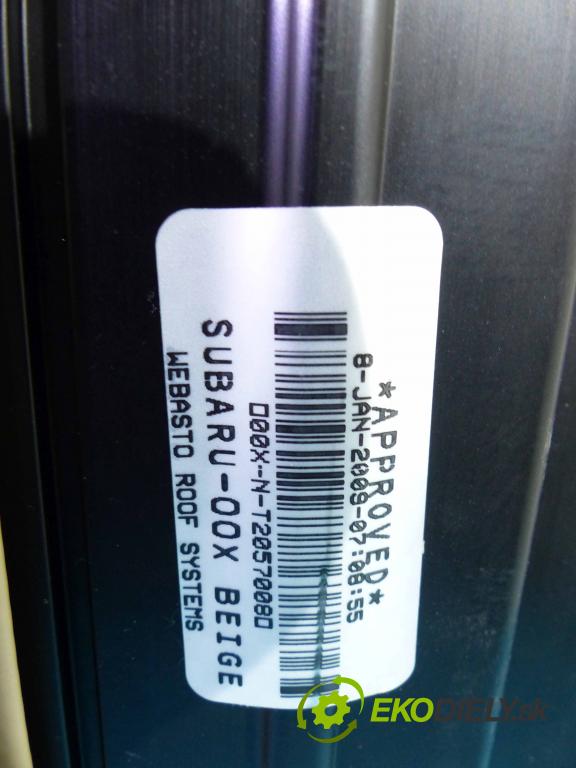 Subaru Tribeca 2005-2014 3.6 V6 258 hp automatic 190 kW 3630 cm3  střešní okno 0178101-AC (Okna karoserie)