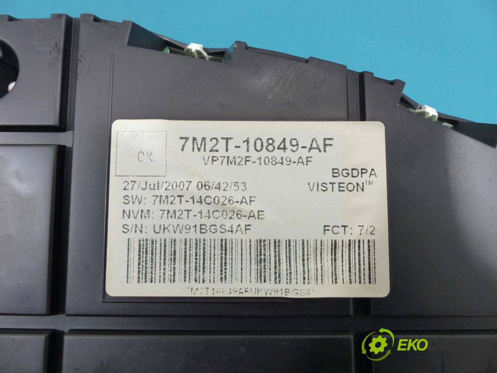 Ford Mondeo Mk4 2007-2014 2.0 16V - 145 HP manual 107 kW 1999 cm3  Prístrojovka 7M2T-10849-AF (Prístrojové dosky, displeje)