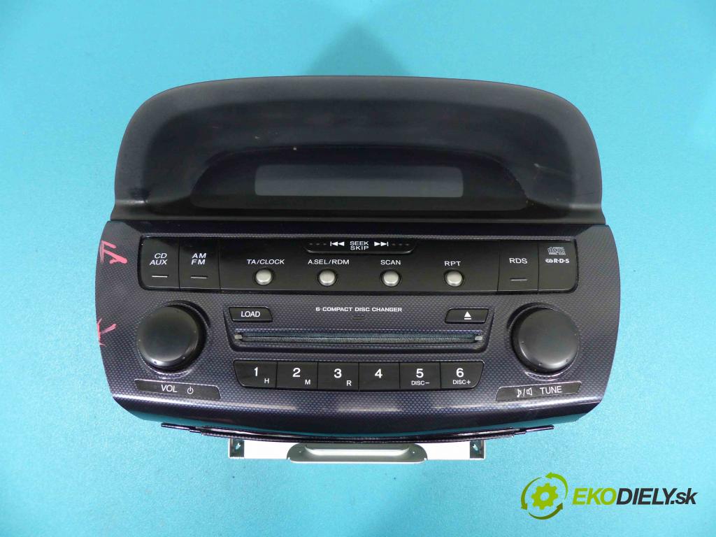 Honda Fr-v 1.8 i-vtec (r18a1) 140 hp manual 103 kW 1799 cm3  RADIO 39100-SJD-G22 (Audio zařízení)