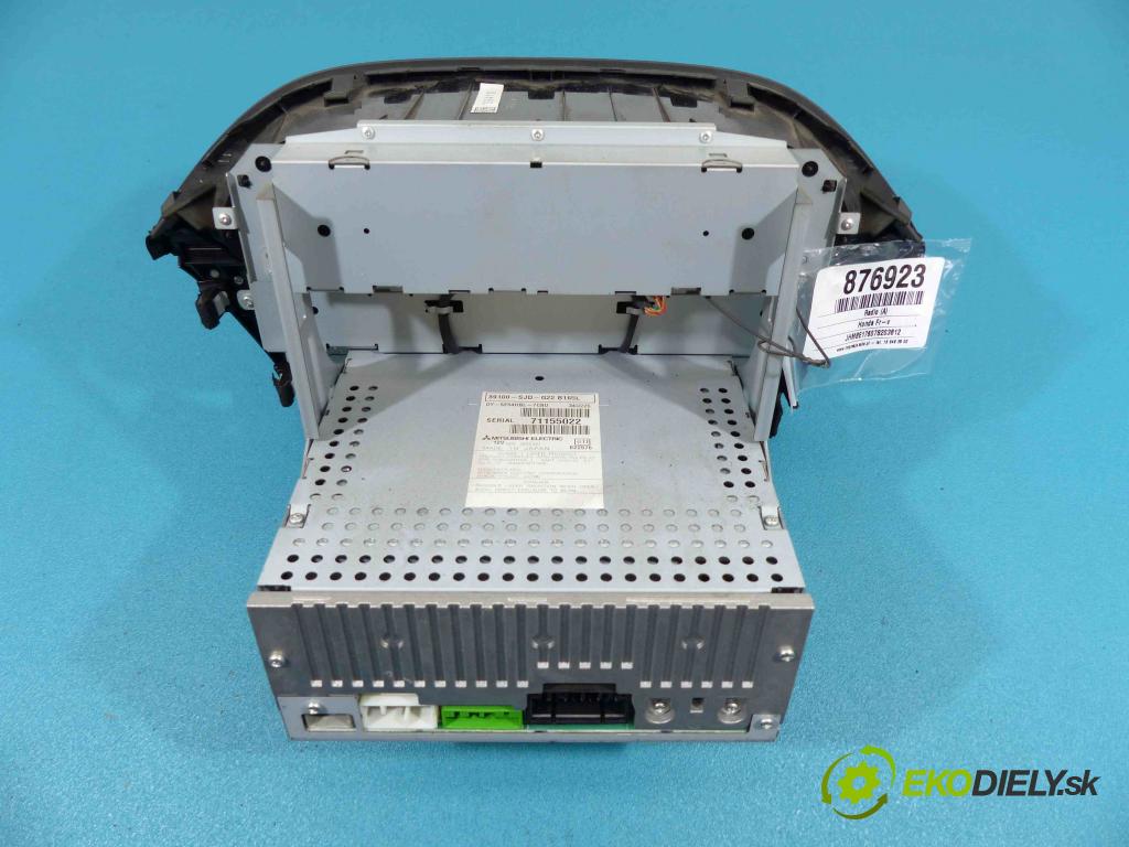 Honda Fr-v 1.8 i-vtec (r18a1) 140 hp manual 103 kW 1799 cm3  RADIO 39100-SJD-G22 (Audio zařízení)