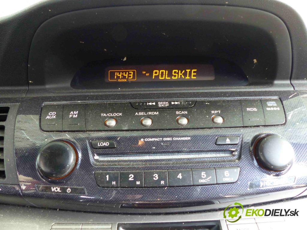 Honda Fr-v 1.8 i-vtec (r18a1) 140 hp manual 103 kW 1799 cm3  RADIO 39100-SJD-G22 (Audio zařízení)