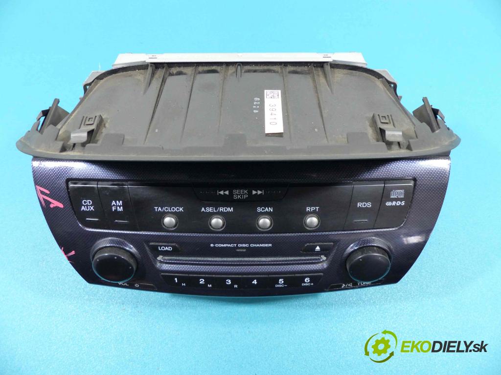 Honda Fr-v 1.8 i-vtec (r18a1) 140 HP manual 103 kW 1799 cm3  RADIO 39100-SJD-G22 (Audio zariadenia)