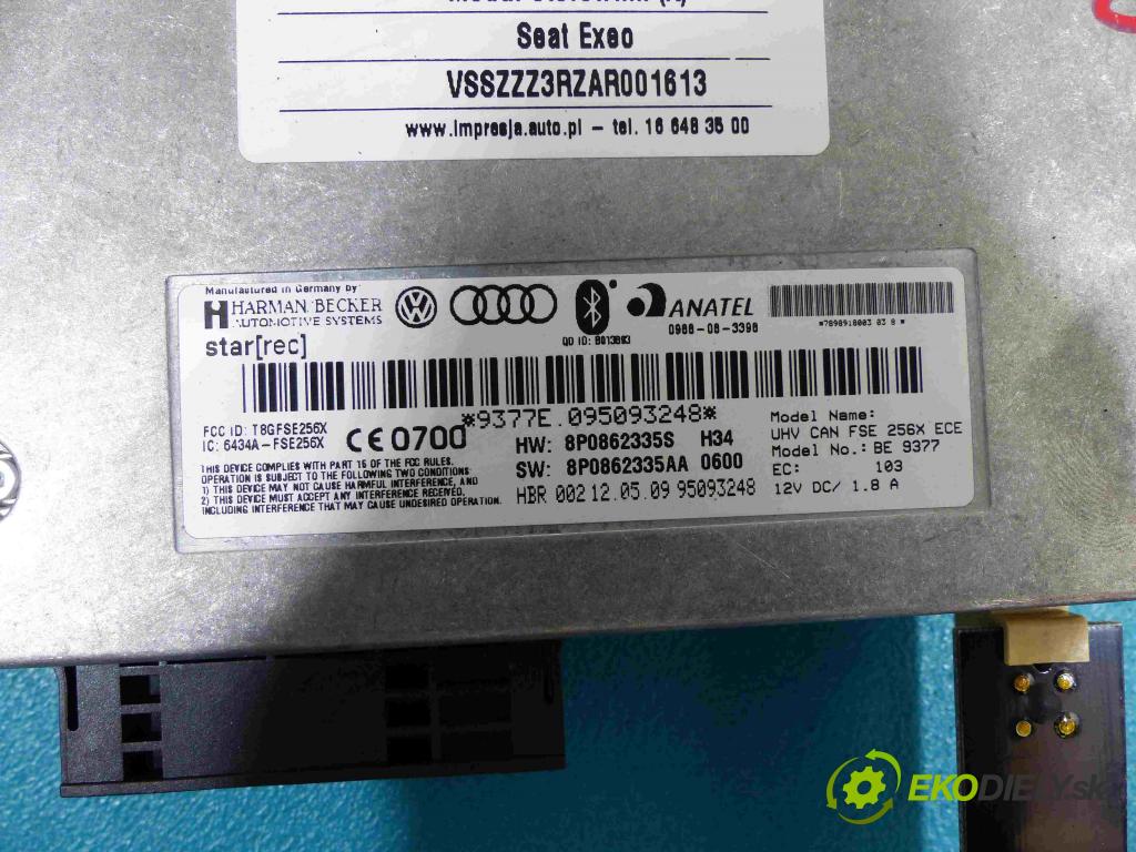 Seat Exeo 2.0 TDI 143 hp manual 105 kW 1968 cm3  modul řídící jednotka 8P0862335AA (Ostatní)