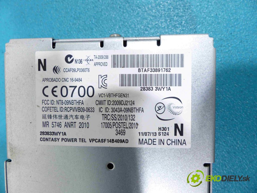 Infiniti G37  2007-2013 3.7 V6 automatic 235 kW 3696 cm3  Modul Riadiaca jednotka 283833WY1A (Ostatné)
