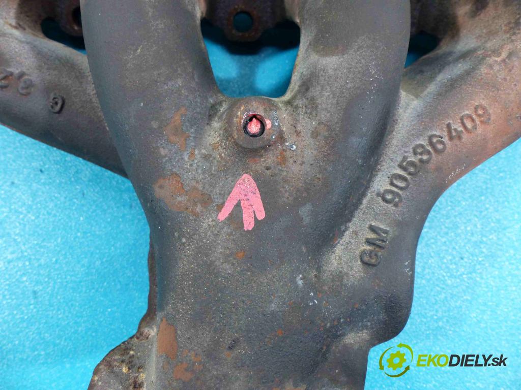 Opel Astra II 1998-2009 1.8 16V - 116 hp manual 85 kW 1796 cm3  potrubí výfuk 90536409 (Výfukové potrubí)