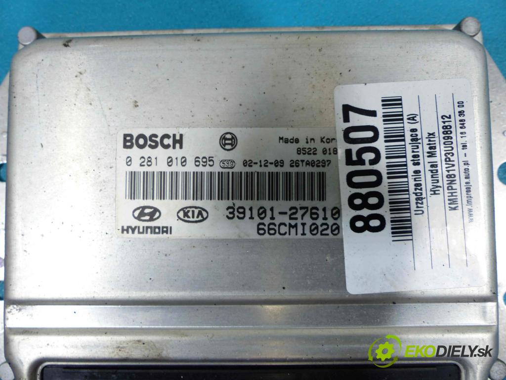 Hyundai Matrix 1.5 CRDi 82 HP manual 60 kW 1493 cm3  Jednotka riadiaca 39101-27610