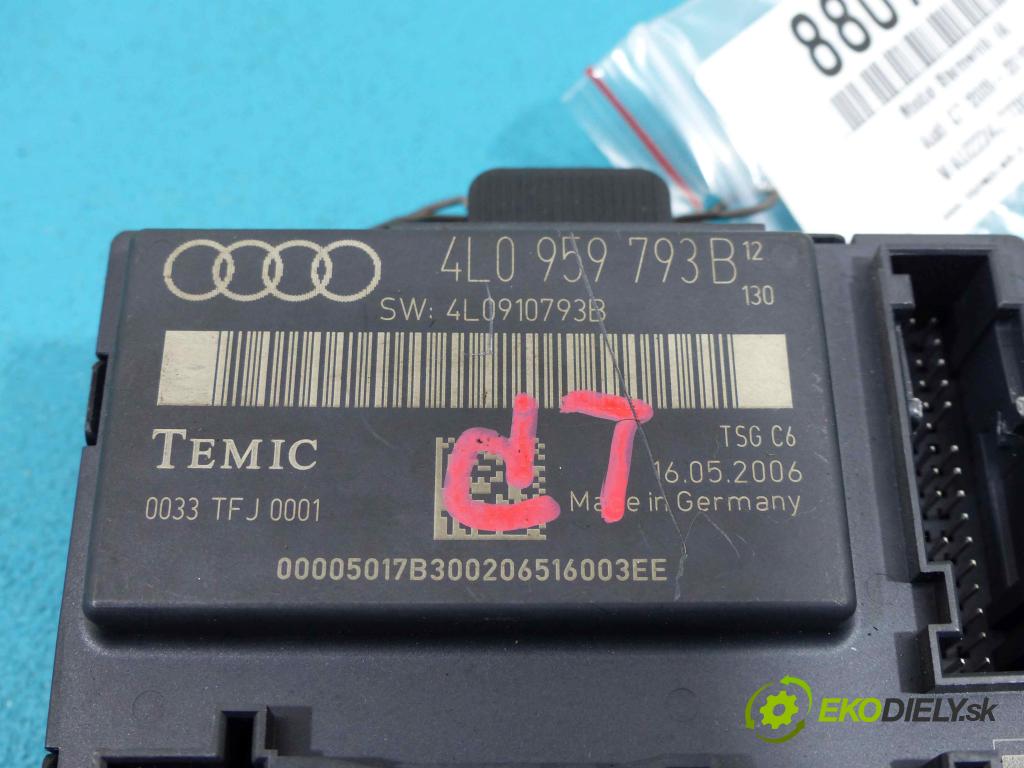 Audi Q7 2005-2015 3.0 TDI automatic 171 kW 2967 cm3 Modul Riadiaca jednotka 4L0959793B (Ostatné)