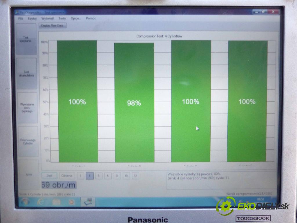 Toyota Corolla E12 2001-2009 1.4 D4D 90 HP manual 66 kW 1400 cm3  Motor DIESEL 1ND-E52C