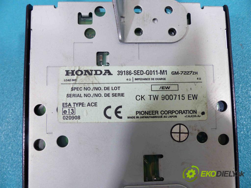 Honda Accord VII 2002-2008 2.2 i-CTDI 140 hp manual 103 kW 2204 cm3  zesilovač 39186-SED-G011-M1 (Zesilovače)