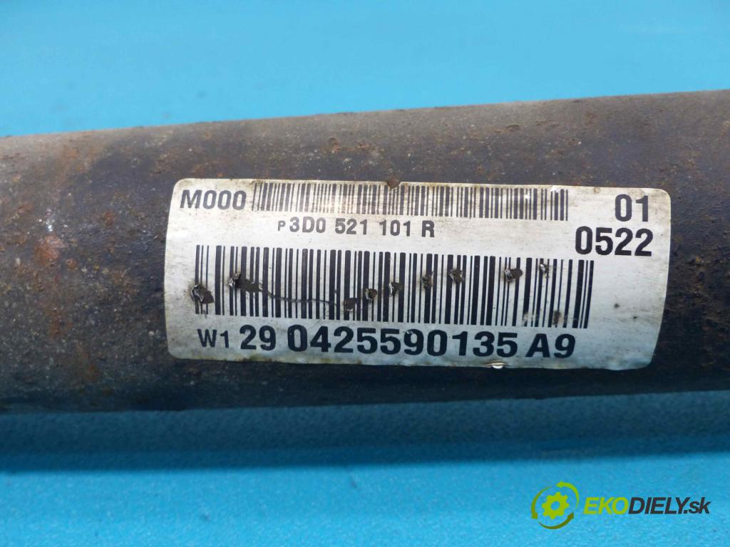 Vw Phaeton 5.0 TDI 313 HP automatic 230 kW 4921 cm3  Kardaň, hriadeľ hnací 3D0521101R (Kardaňové hriadele)