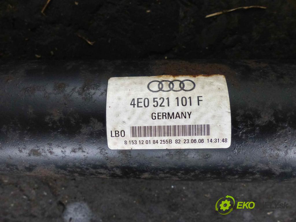 Audi A8 D3 2002-2009 4,2.0 TDI 326km automatic 240 kW 4134 cm3 4- Kardaň, hriadeľ hnací 4E0521101F (Kardaňové hriadele)