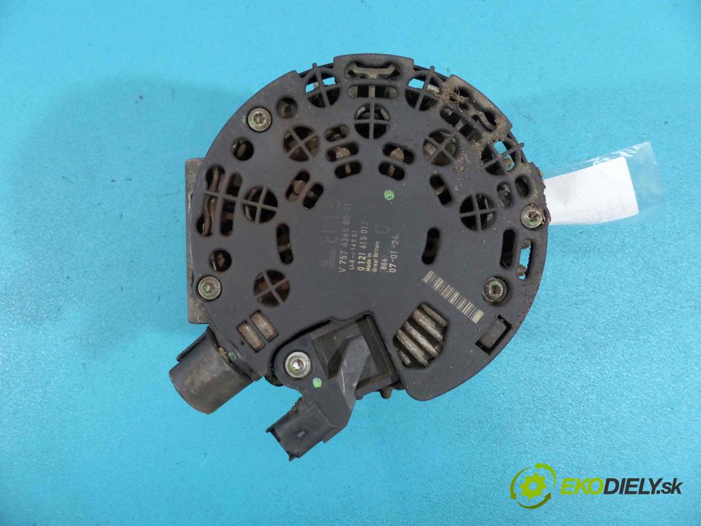 Mini Cooper II 2006-2013 1.6 16V - 116 HP manual 85 kW 1598 cm3  Alternátor 757436580-01 (Alternátory)