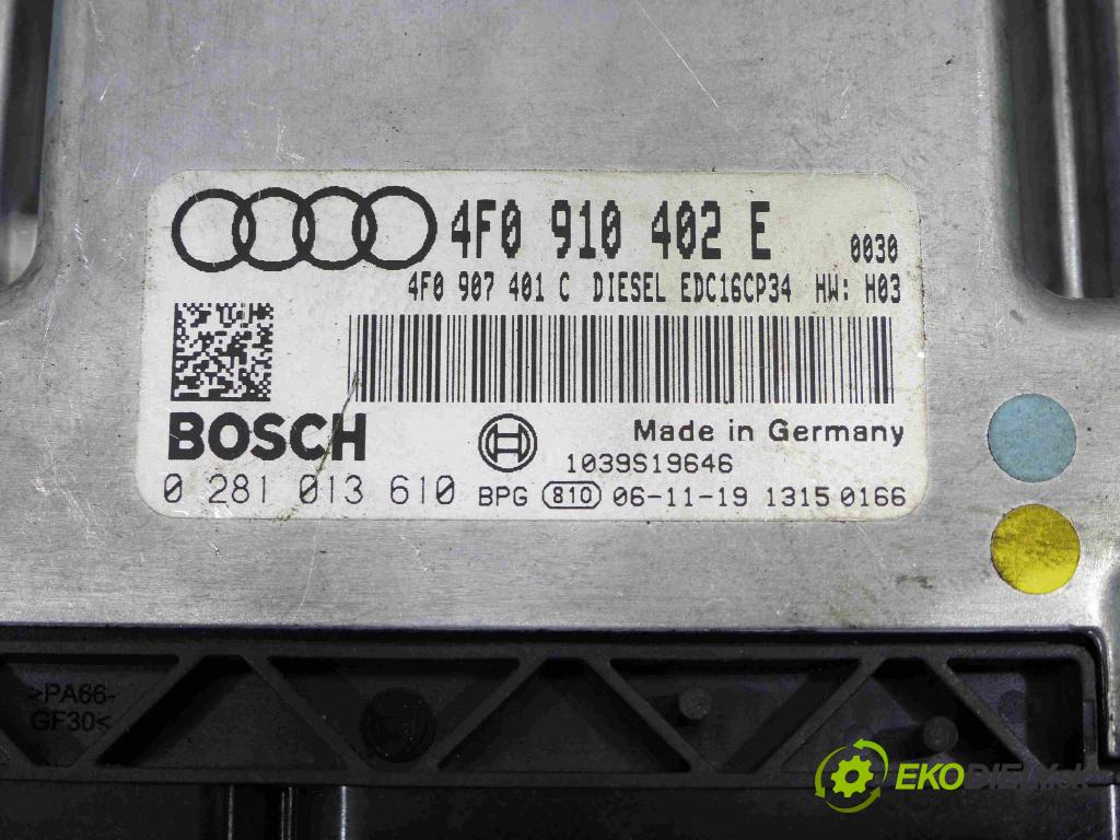 Audi A6 C6 2004-2011 3.0 TDI V6 automatic 171 kW 2967 cm3  jednotka řídící 4F0910402E