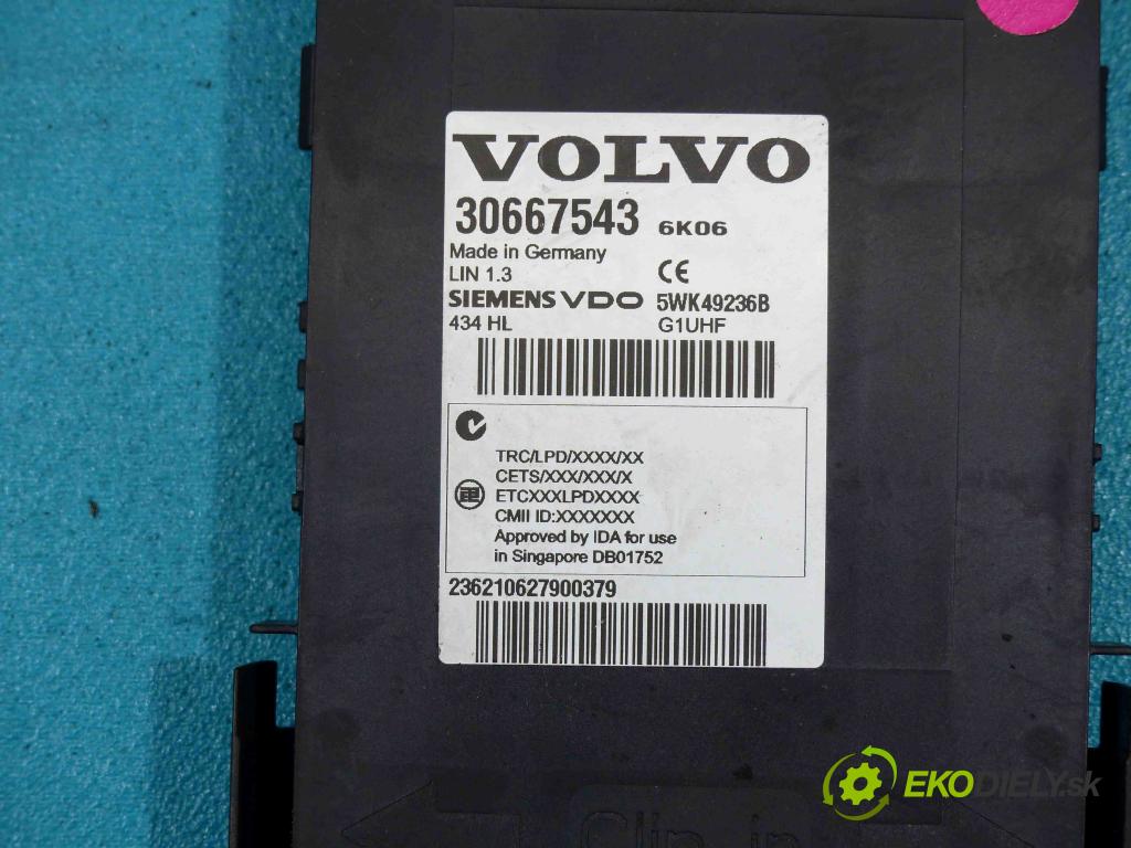 Volvo S80 II 2006- 2.4 d5 185 HP automatic 136 kW 2400 cm3  Modul Riadiaca jednotka 30667543 (Ostatné)